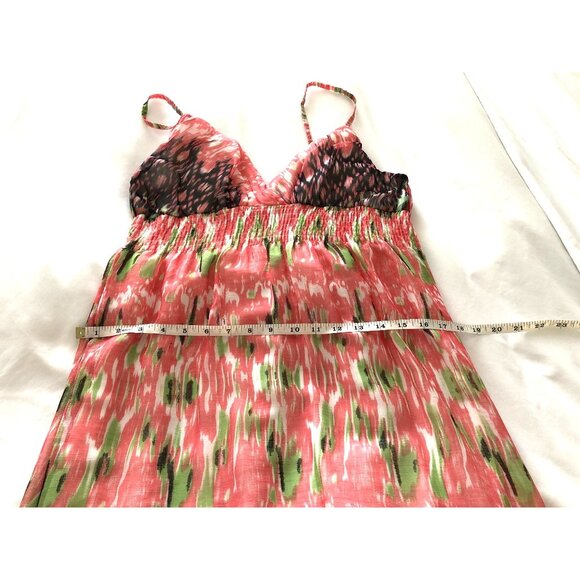 SHE'S COOL - WOMEN SPAGUETTI STRAPLIGHT WEIGHT FLORAL MAXI DRESS SIZE MEDIUM - Picture 4 of 6